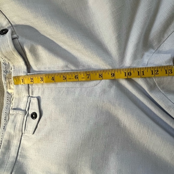 Anthropologie the essential Slim Trousers Slacks Pants Pale Blue Size 14 - Picture 10 of 12